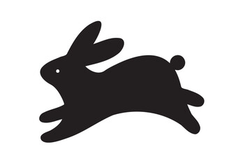 シンプルでかわいいうさぎのアイコンイラスト
