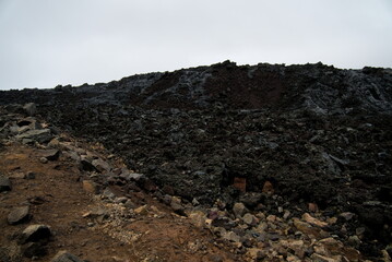 Getrocknete Lava