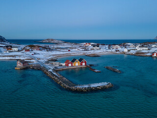 Colorful houses in the harbor