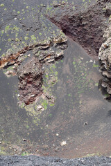 Terrain glissant sur les pentes de l'Etna