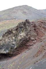 Terrain glissant sur les pentes de l'Etna