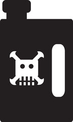 illustration of danger fuel tank jerrycan