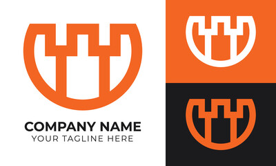 Obraz premium Creative modern real estate house and home logo design template