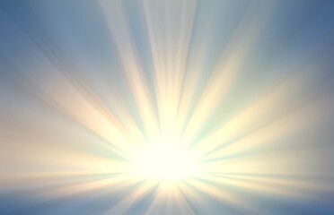 Obraz premium Bright yellow rays on blue 3d background. Shine illuminated stage.