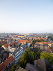 Naklejka na ściany i meble Sunset above Danish Capital