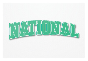 National text effect template design with 3d style use for business brand and logo editable text
