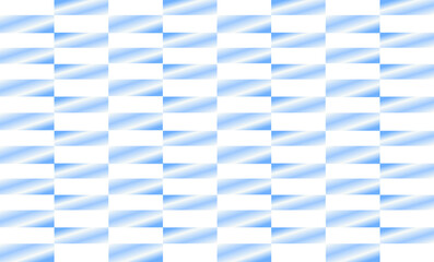 blue and white gradient block checkered tablecloth, light blue square block pattern checkerboard style, replete image design for fabric printing
