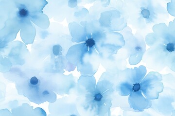 Fototapeta na wymiar Seamless watercolor abstract flower pattern. Aquarelle texture