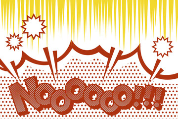 コミック風の吹き出しがある背景のフレーム