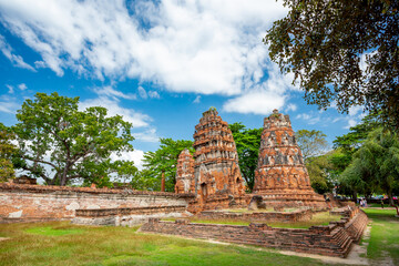 Ayutthaya historical park, Thailand	 - obrazy, fototapety, plakaty