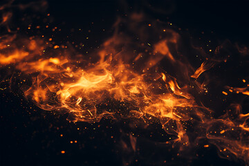 Fototapeta na wymiar Fire flame spark background