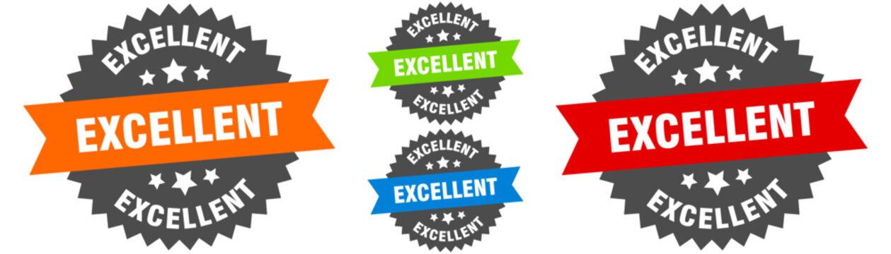 excellent sign. round ribbon label set. Seal