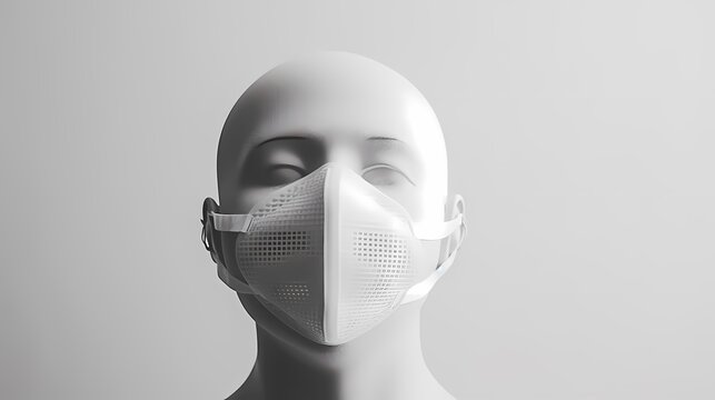 A man with a mask as protection against covid-19