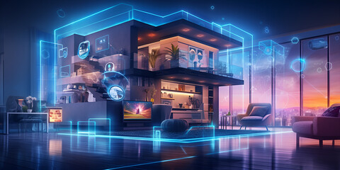 The Smart Home Jury Is Still Out on Matter, Smart Home Technology, Modern smart home systems of smart building Generative Ai