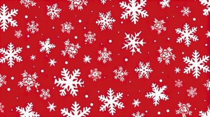 Happy winter pattern of snowflakes. Flat line snowing icons, cute snow flakes wallpaper