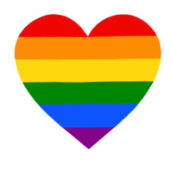 Rainbow Heart, PNG File