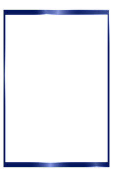 blue frame isolated on white