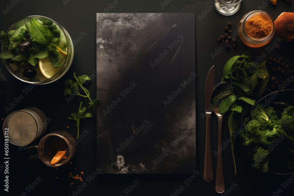 Poster a picture of a cutting board with an assortment of fresh vegetables and aromatic spices. this versat