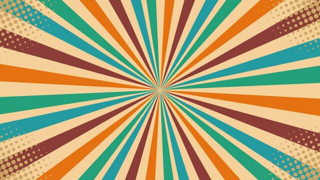 retro radial line animation.
red radial line animation.retro sunburst looping video
