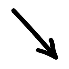 Doodle Down Arrow