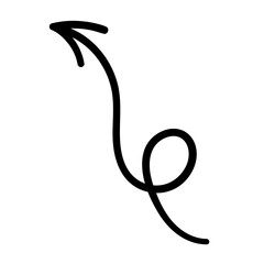 Doodle Squiggle Arrow