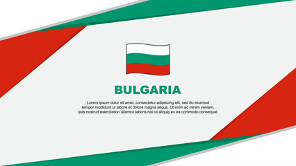Obraz premium Bulgaria Flag Abstract Background Design Template. Bulgaria Independence Day Banner Cartoon Vector Illustration. Bulgaria Background