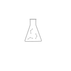 erlenmeyer flask, chimie, science, science mol&eacute;culaire