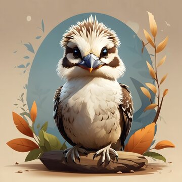 recommend clip art: Kookaburra Bird Illustration AI Generative