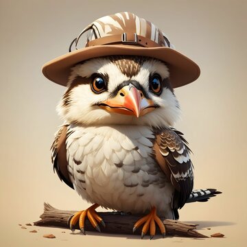 recommend clip art: Kookaburra Bird Illustration AI Generative