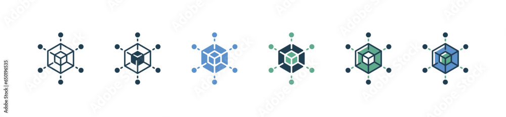 Canvas Prints new project hexagon business idea icon vector creative build development model symbol illustration