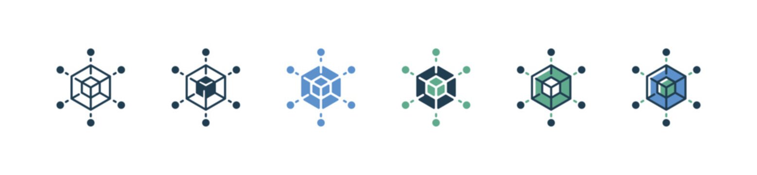 new project hexagon business idea icon vector creative build development model symbol illustration