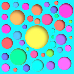 Colorful Circles abstract background for banner, backdrop,templete,website,wallpaper. background with circles