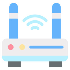 Vector Icon Router, Internet, Device, WiFi, Electronics