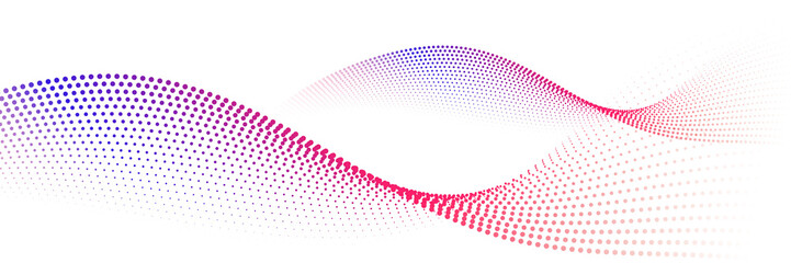 Abstract flowing lines wave. Digital future technology concept.