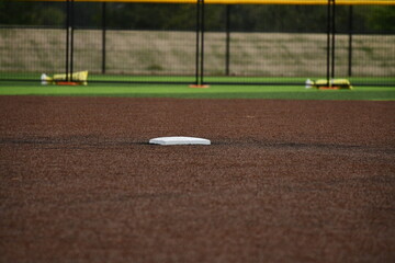 Second Base on a Softball Field