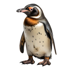 arctic penguin isolated on transparent background ,penguin standing cut out png ,generative ai