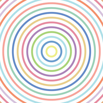 Abtract Geometric colorful circle pattern on white background. Vector Ilustration used for wallpaper, background, backdrop, banner, fabric, wrapping paper.