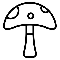 Spring Mushroom Icon