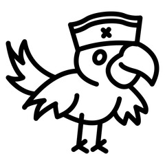 Pirate Parrot Icon