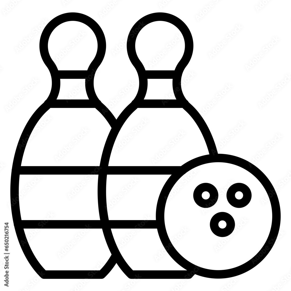 Poster Bowling Icon