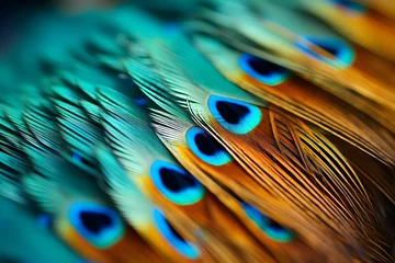 Keuken spatwand met foto Colorful Feather © Lake Stylez