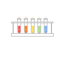 Tube &agrave; essai, chimie, biologie mol&eacute;culaire