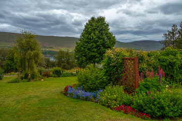 Public botanical gardens, Akureyri, at the base of Eyjafjörður Fjord in northern Iceland.