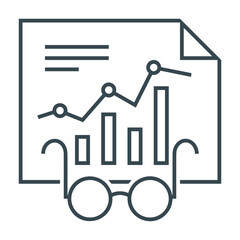 Business chart icon symbol image vector. Illustration of the diagram graphic statistics design image