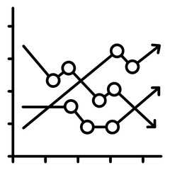 Business chart icon symbol image vector. Illustration of the diagram graphic statistics design image