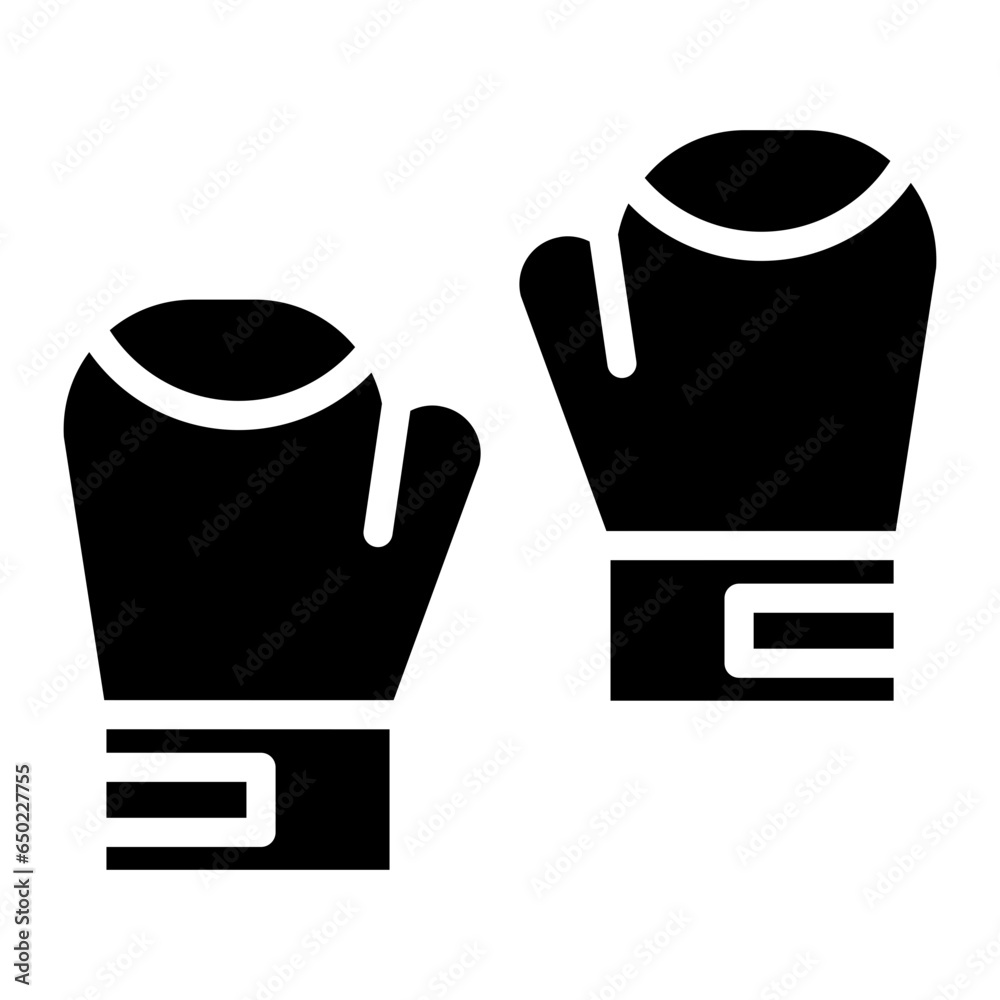 Wall mural boxing gloves icon