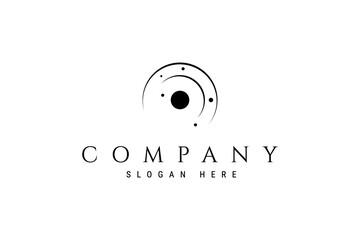 Outer space logo design illustration