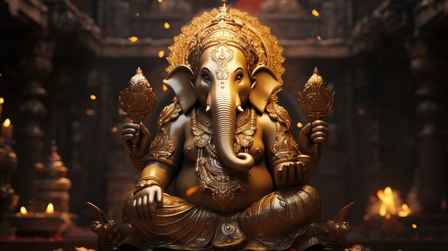 Lord Ganesha, Deva, Brahman Ganapatya, Saguna Brahman Panchayatana puja, in Hinduism, the elephant-headed god of wisdom and prosperity. the gods of the Hindu pantheon.