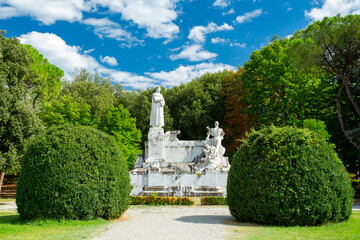 Francesco Petrarca Monument in Arezzo, Italy	