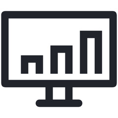 Business chart icon symbol image vector. Illustration of the diagram graphic statistics design image